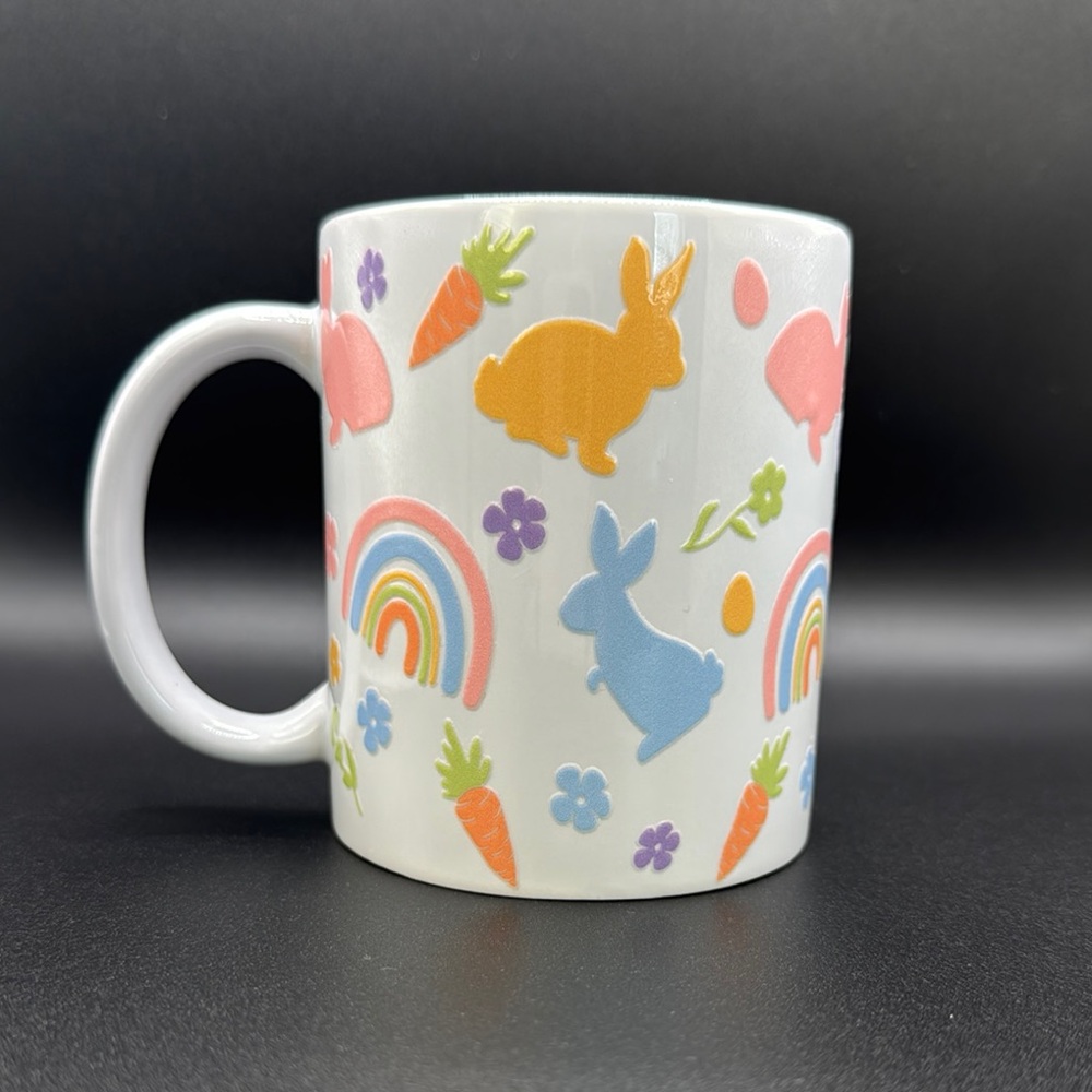 Colorful Bunny and Rainbow Mug
